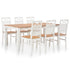 Maison Madeleine -  7 Piece Dining Set Solid Oak Wood